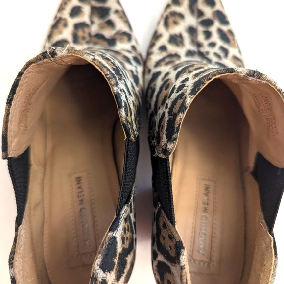 Women's Antonio Milani Animal Print Booties - Picture 5 of 8